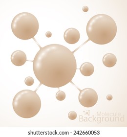 Dna molecule . Graphic background for your design and your text.Vector Illustration