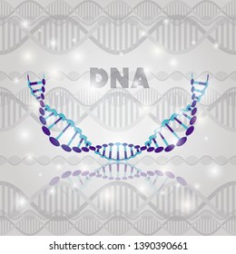 dna molecule half circle structure pattern