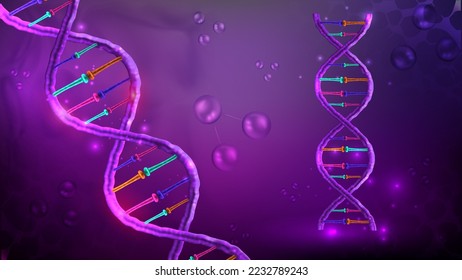 DNA Molecule helix Structure. Science and Technology concept-Vector illustration Design