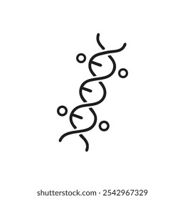 DNA molecule icon on white background