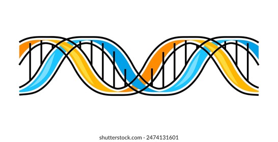 Dna molecule icon. Science item. Medical concept image.