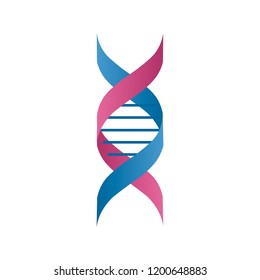 DNA molecule icon vector