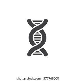 DNA molecule icon . Vector illustration