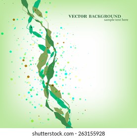 Dna molecule illustration, colorful digital composition