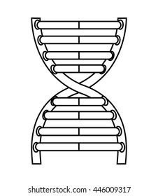dna molecule isolated icon design, vector illustration  graphic 