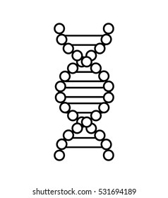 dna molecule isolated icon vector illustration design