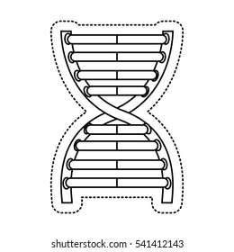 dna molecule isolated icon vector illustration design