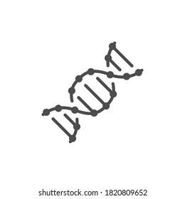 DNA molecule line outline icon