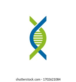 Plantilla vectorial de diseño de iconos de logotipo de ADN molécula