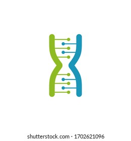 DNA Molecule logo icon design vector template