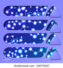 DNA molecule on the blue background