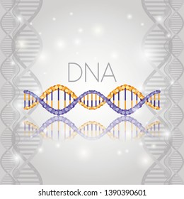 dna molecule on line structure pattern