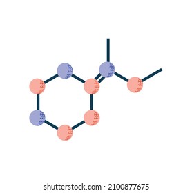 DNA molecule science icon flat