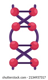 dna molecule science isolated icon
