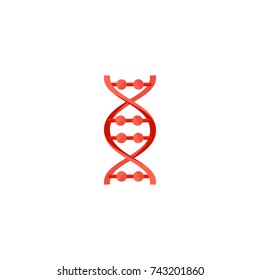 DNA molecule sign, genetic elements and icon strand. Vector eps10