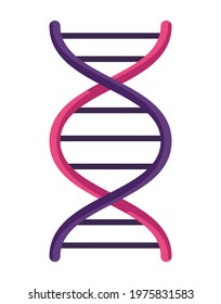 dna molecule spiral science icon