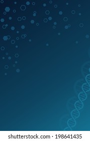 DNA molecule structure background