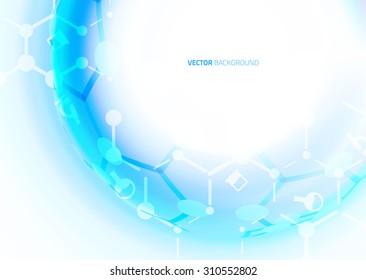 DNA molecule structure background. 