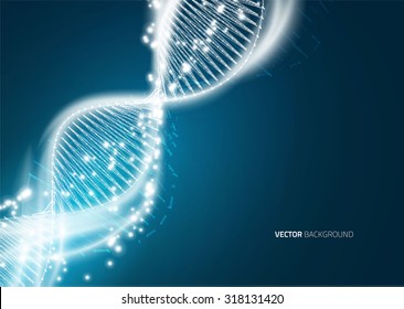 DNA Molecule Structure Background. 