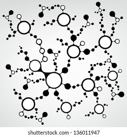 DNA molecule structure background. Eps10 vector illustration.