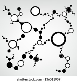 DNA molecule structure background. eps10 vector illustration