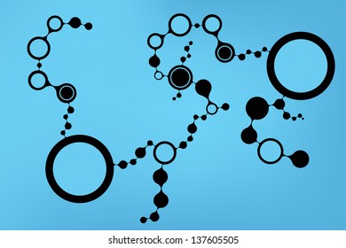 DNA molecule structure background. eps10 vector illustration