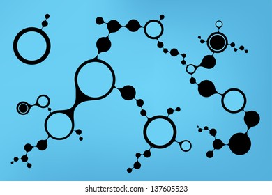 DNA molecule structure background. eps10 vector illustration