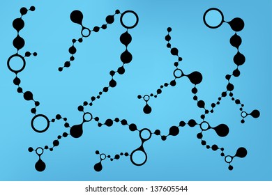 DNA molecule structure background. eps10 vector illustration