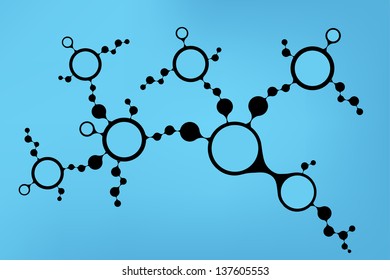DNA molecule structure background. eps10 vector illustration