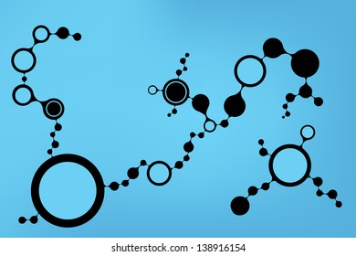 DNA molecule structure background. eps10 vector illustration