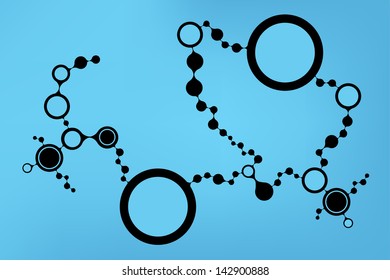 DNA molecule structure background. eps10 vector illustration