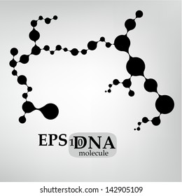 DNA molecule structure background. eps10 vector illustration