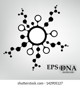 DNA molecule structure background. Eps10 vector illustration.