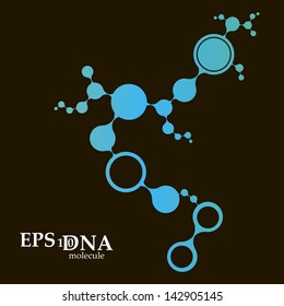 DNA molecule structure background. eps10 vector illustration