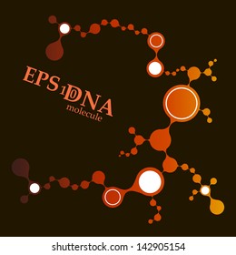 DNA molecule structure background. eps10 vector illustration