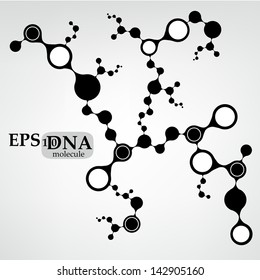 DNA molecule structure background. eps10 vector illustration
