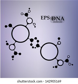 DNA molecule structure background. eps10 vector illustration