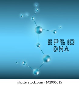 DNA molecule structure background. eps10 vector illustration