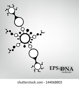 DNA molecule structure background. eps10 vector illustration