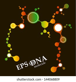 DNA molecule structure background. eps10 vector illustration