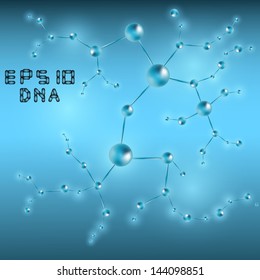 DNA molecule structure background. Eps10 vector illustration.