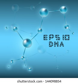 DNA molecule structure background. Eps10 vector illustration.