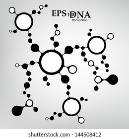 DNA molecule structure background. eps10 vector illustration