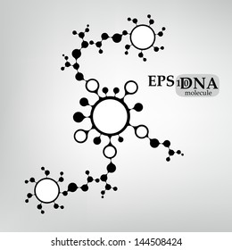 DNA molecule structure background. Eps10 vector illustration.