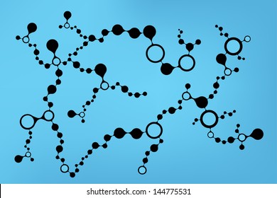 DNA molecule structure background. eps10 vector illustration