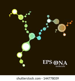 DNA molecule structure background. eps10 vector illustration