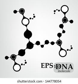 DNA molecule structure background. eps10 vector illustration