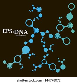 DNA molecule structure background. eps10 vector illustration