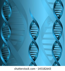 DNA molecule structure background. Eps10 vector illustration.