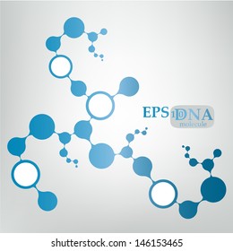 DNA molecule structure background. Eps10 vector illustration.